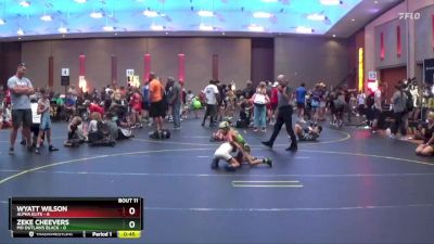 49 lbs Finals (8 Team) - Wyatt Wilson, Alpha Elite vs Zeke Cheevers, MO Outlaws Black