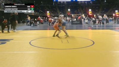 100 lbs Consy Pigtails - Landon Isbell, Towanda vs Louden Radtke, Edinboro