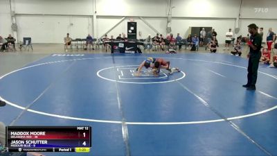 110 lbs Semis & 3rd Wb (16 Team) - Maddox Moore, Oklahoma Red vs Jason Schutter, Missouri Blue