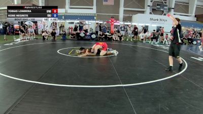 132 lbs Cons. Round 4 - Tobias Lombera, Elite Force Wrestling Club vs Kobe Negrete, California