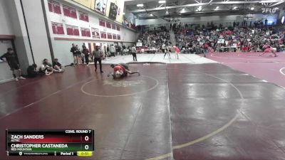 150 lbs Cons. Round 7 - Christopher Castaneda, Red Mountain vs Zach Sanders, Aztec