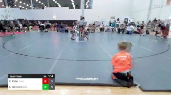 49 lbs Semifinal - Rudra Patel, Team Nauman Wrestling Club ES vs Apollo Hawkins, Revival Orange