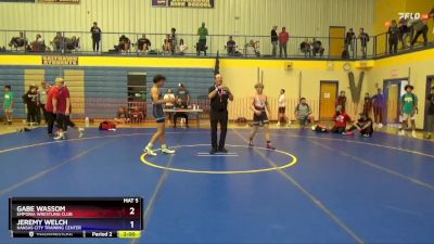 120 lbs Semifinal - Gabe Wassom, Emporia Wrestling Club vs Jeremy Welch, Kansas City Training Center