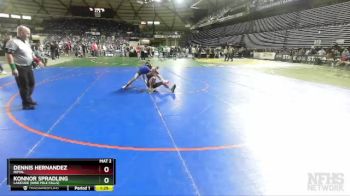 1A 113 lbs Quarterfinal - Dennis Hernandez, Royal vs Konnor Spradling, Lakeside (Nine Mile Falls)