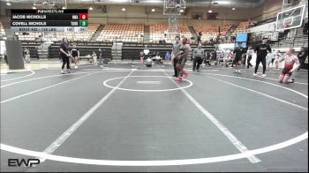 138 lbs 2nd Place - Jacob Nicholls, HURRICANE WRESTLING ACADEMY vs Covell Nichols, Team Of Hard Knox