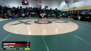 157 lbs Cons. Semi - Tyler Ritenour, Hickory vs Ryker Carter, Great Bridge