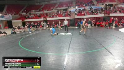 190 lbs Placement (4 Team) - Jacob Barrientes, Lubbock Cooper vs Ryan Linkowski, Burleson Centennial