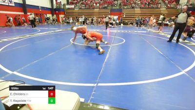 126 lbs Round Of 16 - Caleb Childers, Sand Springs HS vs Trace Ragsdale, Pryor Tigers Wrestling