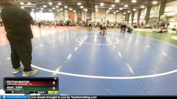 76 lbs Rd# 2 10:30am Friday - Peyton Boston, Agression Legionaries vs Issac Jung, Morris Fitness