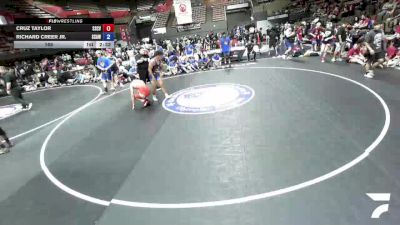 165 lbs Cruz Taylor, SCVWA - Santa Clara Valley Wrestling Association vs Richard Creer Jr., SAWA - Sacramento Area Wrestling Association