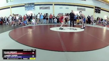 132 lbs Cons. Semi - Elijah Broady, Contenders Wrestling Academy vs Landen Haines, Red Cobra Wrestling Academy