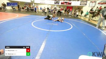 49 lbs Semifinal - Rhett Woolman, Tiger Trained Wrestling vs Maisyn Malone, Bartlesville Wrestling Club