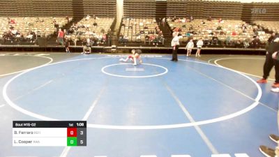 85 lbs Rr Rnd 2 - Bennett Ferraro, Refinery Wrestling Youth vs Lucas Cooper, Roundtree Wrestling Academy Blue