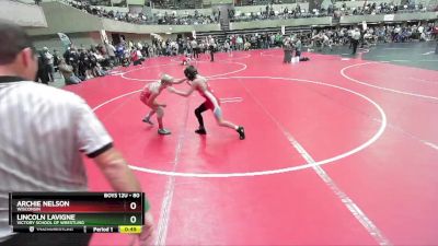 80 lbs Champ. Round 2 - Lincoln LaVigne, Victory School Of Wrestling vs Archie Nelson, Wisconsin