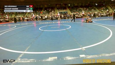 96 lbs Consi Of 4 - Rex McDonald, Port City Wrestling vs Zachary Madrid, Lincoln Christian
