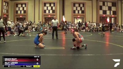 128 lbs Cons. Round 1 - Riley Lerner, Orchard South vs Grace Riley, Red Nose Wrestling