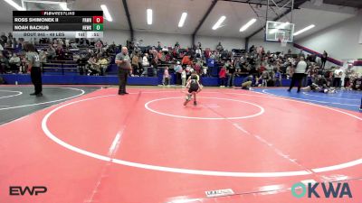 49 lbs 3rd Place - Ross Shimonek II, Pawhuska Elks Takedown vs Noah Backus, Newkirk Takedown Club