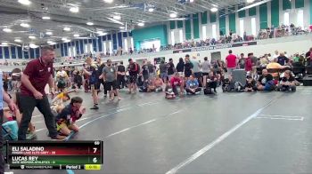 60 lbs Round 4 (10 Team) - Lucas Rey, Gate Keepers Athletics vs Eli Saladino, Finger Lake Elite Grey