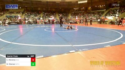 43 lbs Quarterfinal - Christopher Moreno, Reign vs Nicholas Steiner, Well Trained