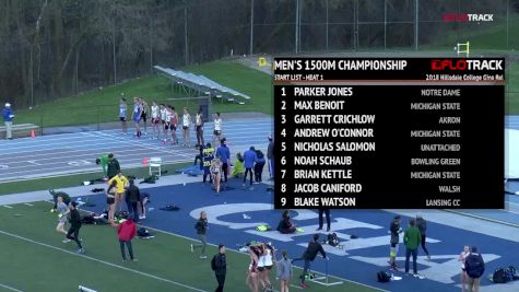 Men's 1500m Championship, Heat 1