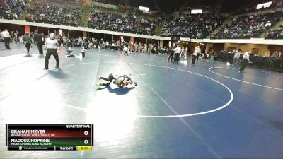 59 lbs Quarterfinal - Maddux Hopkins, Pack732 Wrestling Academy vs Graham Meyer, High Altitude Wrestling Club