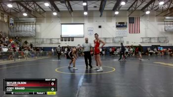 150 lbs Consolation 1st - Skyler Olson, Oregon City vs Cody Rinard, Sandy