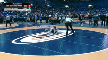 100 lbs Champ. Round 1 - Alex Gregorio-Perez, DeKalb vs McKenzie Steinke, New Lenox (Lincoln-Way Central)