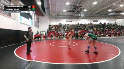 140 lbs Semifinal - Hannah Wicks, Falcon vs Jordyn Blackmore, Coronado