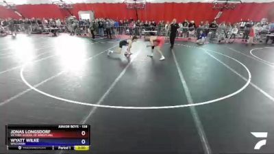 138 lbs Champ. Round 1 - Jonas Longsdorf, Victory School Of Wrestling vs Wyatt Wilke, Wisconsin