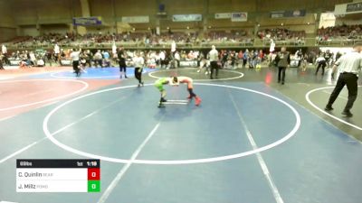 69 lbs Semifinal - Cael Quinlin, Bear Cave vs Johnathan Millz, Pomona Elite