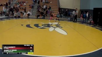 70 lbs 3rd Place Match - Lola Barrett, St James vs Isabella Henze, Milton Monsters