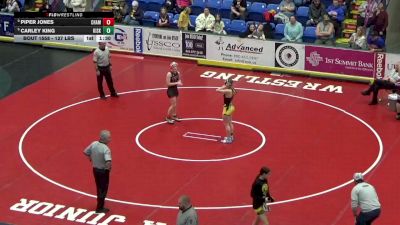 127 lbs Quarterfinal - Piper Jones, Chambersburg vs Carley King, Kiski