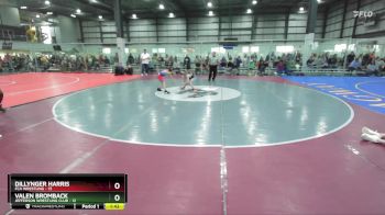 70 lbs Round 3 (6 Team) - Dillynger Harris, FCA WRESTLING vs Valen Bromback, JEFFERSON WRESTLING CLUB