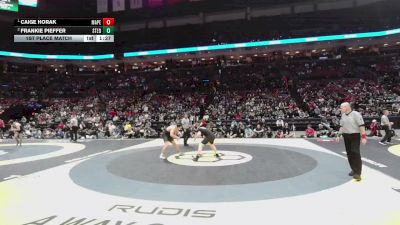 190 lbs 1st Place Match - Caige Horak, Mass. Perry vs Frankie Pieffer, St. Edward