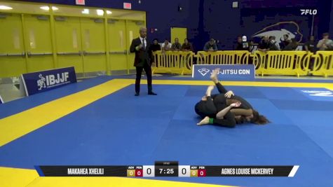 Agnes Louise McKervey vs Makahea Xhelili 2025 Pan IBJJF Jiu-Jitsu No-Gi Championship