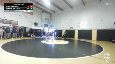 112 lbs Cons. Round 2 - Elias Clemente, Farmersville Falcons vs Dominic Salazar, Darkhorse