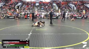 85 lbs Cons. Round 1 - Colton Corbat, Marysville WC vs Karmello Contreras, St Louis WC