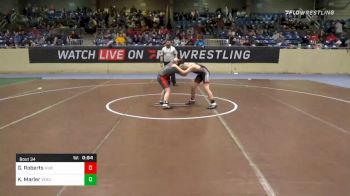 100 lbs Quarterfinal - Gavyn Roberts, Bixby Youth WC vs Kavern Marler, Verdigris WC