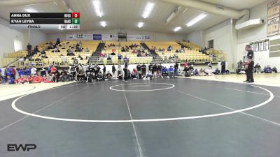 130 lbs Final - Anna Dux, Rogers High School Girls vs Kyah Leyba, Broken Arrow Girls HS