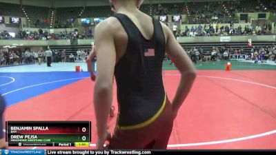 115 lbs Quarterfinal - Benjamin Spalla, BAM vs Drew Pejsa, Menomonie Wrestling Club