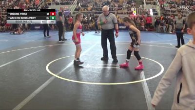 75 lbs Cons. Round 2 - Ashlyn Schaupert, Eastwood Eagles (EWO3) vs Jolene Fritz, Miami East