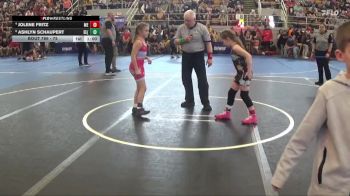 75 lbs Cons. Round 2 - Ashlyn Schaupert, Eastwood Eagles (EWO3) vs Jolene Fritz, Miami East