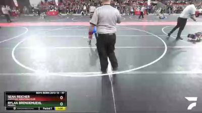 57 lbs Cons. Round 3 - Rylan Brendemuehl, Merrill vs Sean Reicher, Hartford Wrestling Club