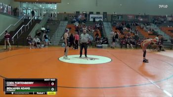 152 lbs Round 1 - Coen Fortenberry, Grissom Hs vs Benjamin Adams, Florence