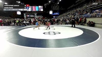 113 lbs Cons. Sub-rd Of 32 - Christopher Arnold, IN vs Jason Foutz, PA