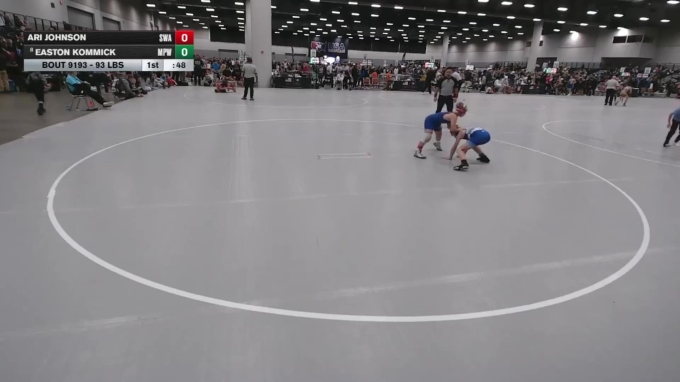 93 lbs Cons. Sub-quarters - Easton Kommick, Michigan Premier WC vs Ari ...