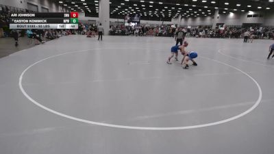93 lbs Cons. Sub-quarters - Easton Kommick, Michigan Premier WC vs Ari Johnson, Sebolt Wrestling Academy