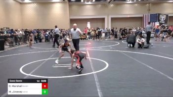 54 lbs Consolation - Dallas Marshall, Warriors Of Christ vs Messiah Jimenez, NexGen RTC