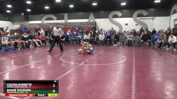 80 lbs Quarterfinals (8 Team) - Colton Everette, Dundee Wrestling (MI) vs Boone Maughon, Minions Black (GA)