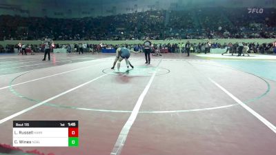 160 lbs Round Of 32 - Lincoln Russell, Harrah vs Connor Wines, Noble MS